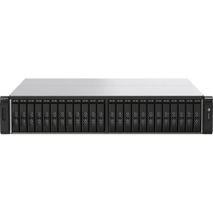 QNAP TS-h2490FU-7302P-128G 24-Bay all-flash NAS AMD EPYC 7302P NVMe Gen3x4 128GB RAM 2x2.5GbE LAN 4x25GbE SFP28