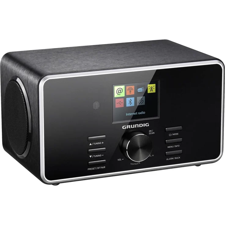 Grundig DTR 5000 X Tischradio mit Bluetooth, WLAN, Wecker, TFT-Display, Wecker, LCD-Display, Wecker, schwarz – Bild 6
