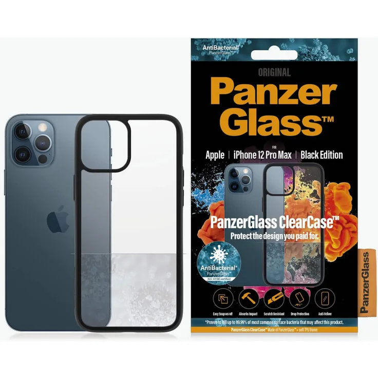 PANZERGLASS 0253 iPhone 12 PRO MAX Black/Clear