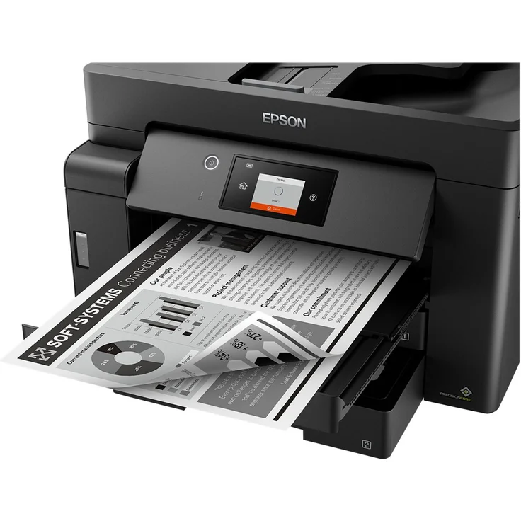 Epson EcoTank ET-M16600 (3-in-1) Multifunktionsdrucker - (Tintenstrahl) Mono, Druckgeschwindigkeit: 25 s/w, 16 Farbe, Auflösung: 4800 x 1200, Gb LAN, 1x USB 2.0 (Host), WLAN, AirPrint, Mobile Print, WiFi-Direct (C11CJ41401) – Bild 9