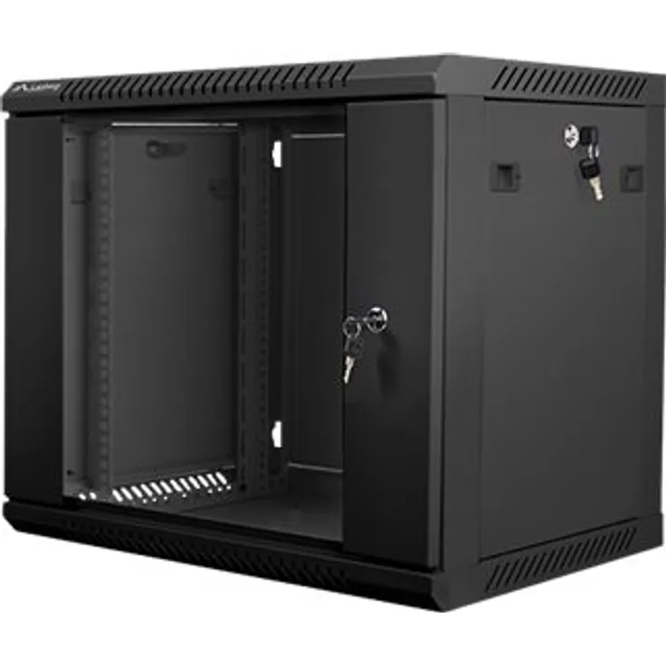Lanberg WF01-6409-10B Rack 9U Wandmontiertes Regal Schwarz (WF01-6409-10B)
