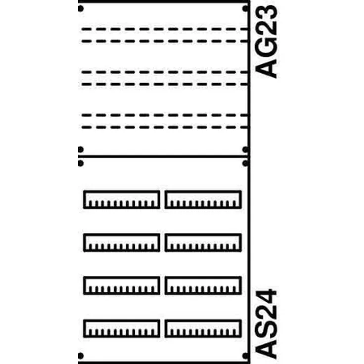 ABB Stotz-Kontakt Striebel & John Verteilerfeld 2V3KA BH3 2feldrig