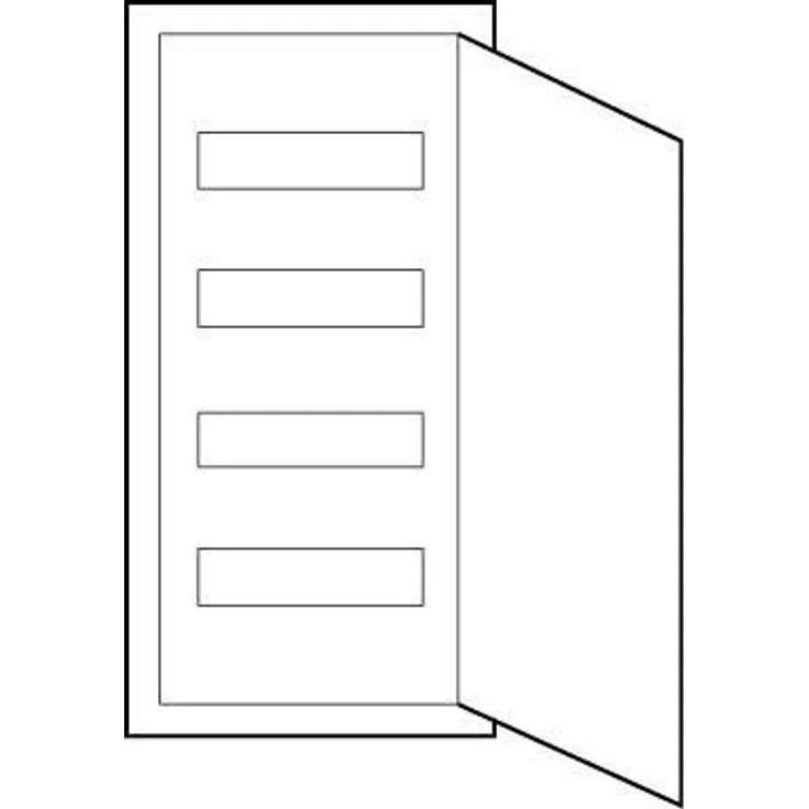ABN AP48HW Hohlwandverteiler Amigo 4-Reihig B320,H665,T90mm