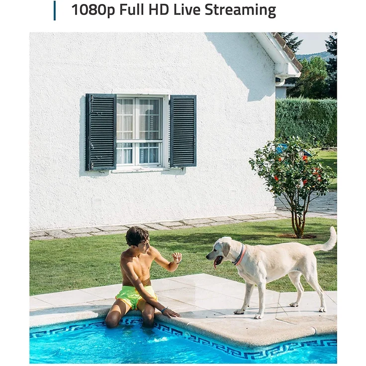eufy Security eufyCam 2, Doppelset, Kabelloses Sicherheitssystem mit Überwachungskamera, 365 Tage Akku, HD 1080p, IP67 wetterfest, Nachtsicht, kompatibel mit Apple HomeKit, 2-Kamera Set, keine Gebühren, weiß (T88413D2) – Bild 3