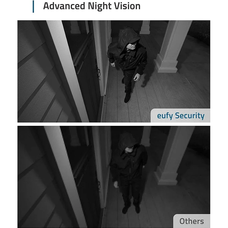 eufy Security eufyCam 2, Doppelset, Kabelloses Sicherheitssystem mit Überwachungskamera, 365 Tage Akku, HD 1080p, IP67 wetterfest, Nachtsicht, kompatibel mit Apple HomeKit, 2-Kamera Set, keine Gebühren, weiß (T88413D2) – Bild 6
