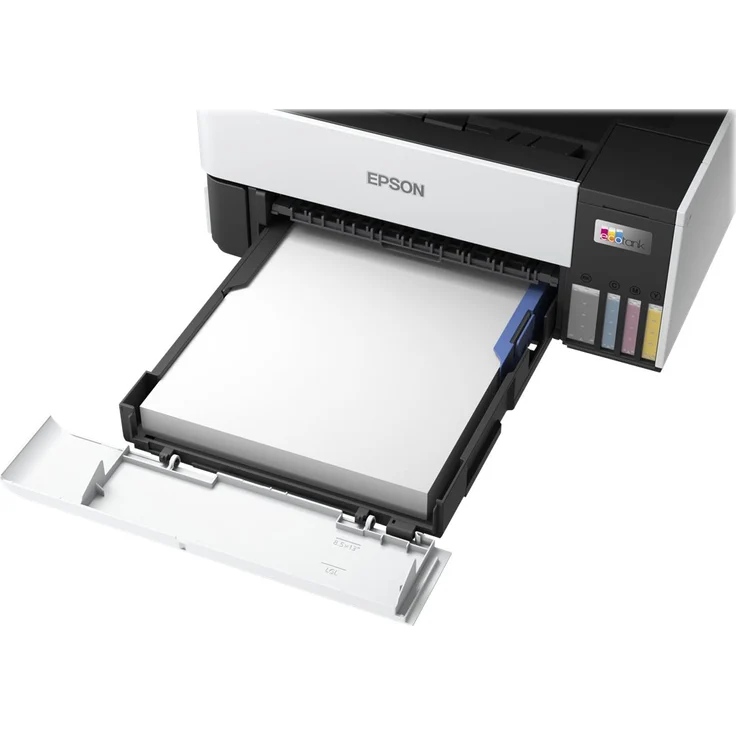 Epson EcoTank ET-5150 (3-in-1) Multifunktionsdrucker - (Tintenstrahl) Farbe, Druckgeschwindigkeit: 17 s/w, 9,5 Farbe, Auflösung: 1200 x 4800, LAN, WLAN, Mobile Print, AirPrint, Wi-Fi Direct, Cloud Print (C11CJ89402) – Bild 7