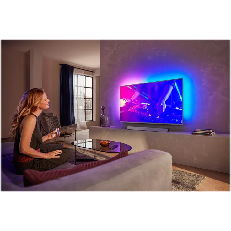Philips B8505 2.1 Soundbar mit Subwoofer, Dolby Atmos, Google Assistant, Amazon Alexa, kabellos, geeignet für TV, silber – Bild 8