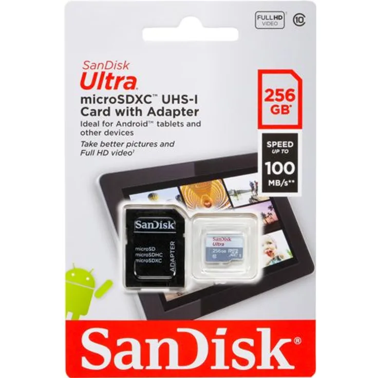 Sandisk SDSQUNR-256G-GN6TA Ultra Micro SDXC Class 10 UHS-I