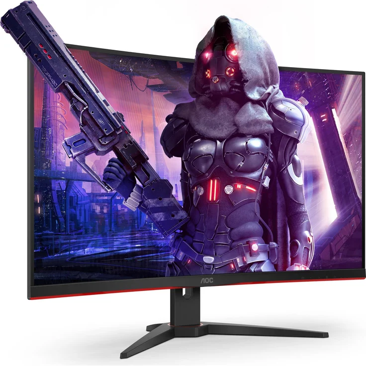 AOC Gaming CQ32G2SE/BK LED display 80 cm (31.5'' ) 2560 x 1440 Pixel 2K Ultra HD Schwarz - Rot [Energieklasse G] (CQ32G2SE/BK) – Bild 9