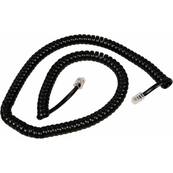 Telefonhörer-Spiralkabel McPower, RJ10-Stecker (4P4C) > RJ10-Stecker (4P4C), 4m