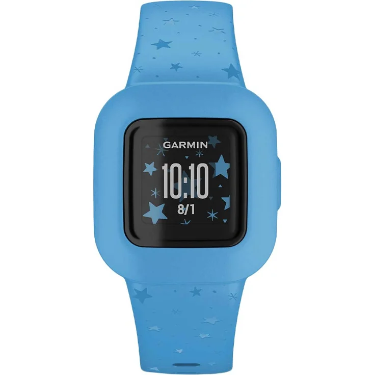 Garmin vívofit jr. 3 Aktivitätstracker für Kinder, Einheitsgröße, Silikonarmband, Blaue Sterne (010-02441-02) – Bild 5