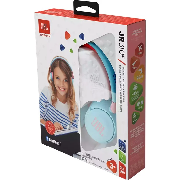 JBL JR310BT Bluetooth blau, pink On-Ear Kopfhörer kabellos für Kinder – Bild 7