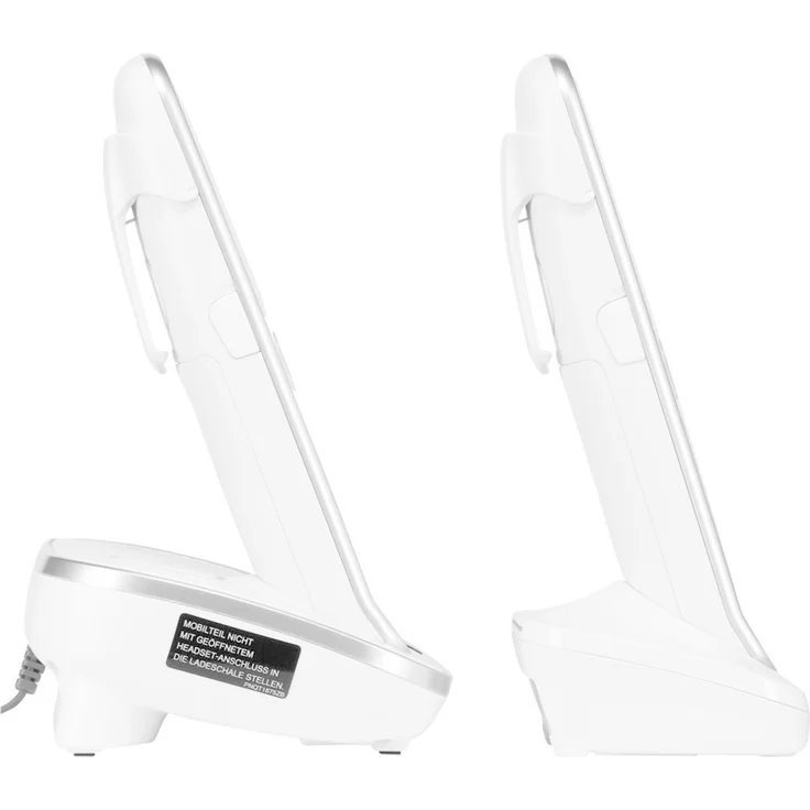 Panasonic KX-TGJ322GW Familien-Telefon mit Anrufbeantworter, Schnurloses Telefon DUO, strahlungsarm, Anrufschutz, DECT Basisstation, weiß – Bild 4