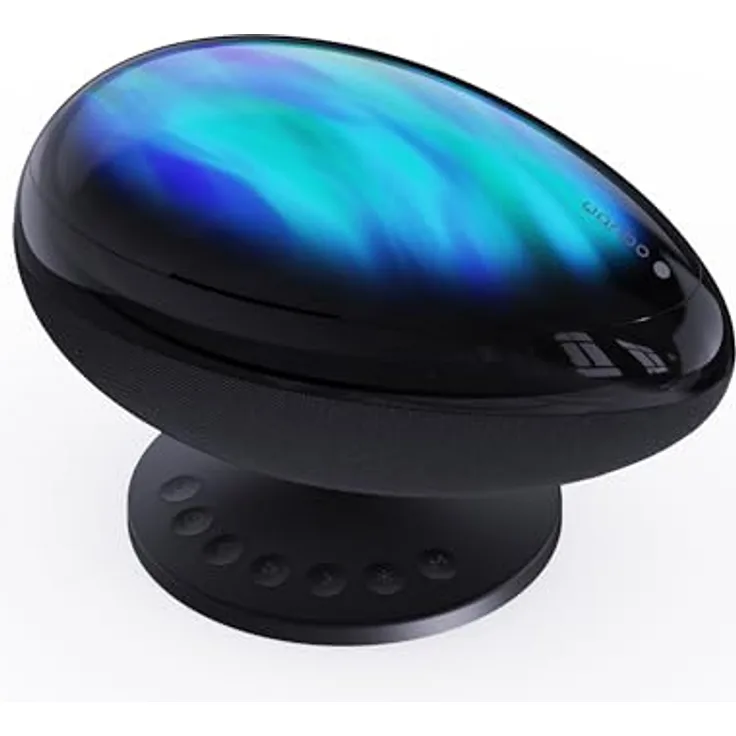 WANBO Eva Galaxy Projektion Nachtlicht, Bluetooth Lautsprecher mit 4 Beleuchtungsmodi, Typ-C-Anschluss, bis 20 Meter Reichweite