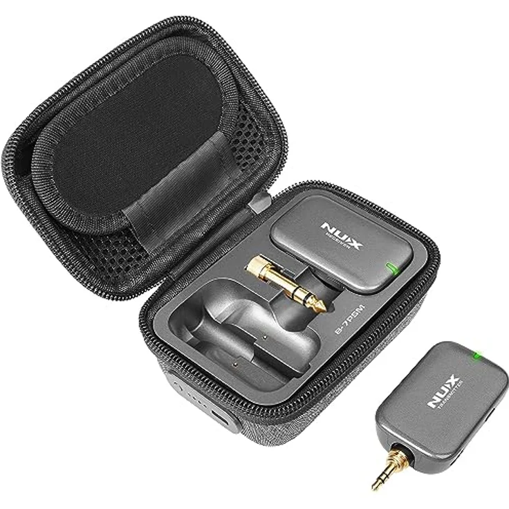 NUX B-7 PSM Wireless In-Ear Monitor System, 24-bit Stereo Audio, geringe Latenz unter 5.5 ms, bis zu 30 Meter Reichweite, Lade-Case inklusive – Bild 8