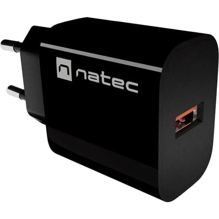 Natec Ribera Power Adapter, USB Netzteil mit 20 Watt, schwarz