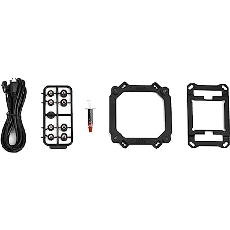Thermaltake Pacific MX2 Ultra CPU Waterblock PC-Wasserkühlung Prozessor-Kühler 2,1"-LCD-Display LGA1700 kompatibel Temperatursensor GIF-Dateien Schwarz – Bild 4