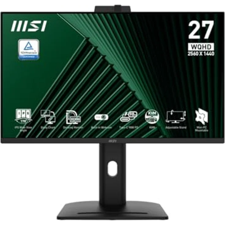 MSI Pro MP275QPDG Computerbildschirm 68,6 cm (27") 2560 x 1440 Pixel Wide Quad HD LCD Schwarz – Bild 2