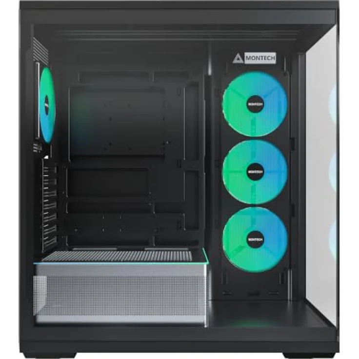 MONTECH PC-Gehäuse Montech TG3 Black, Tower-Gehäuse mit Tempered Glass, ARGB-Beleuchtung und optimalem Airflow – Bild 9