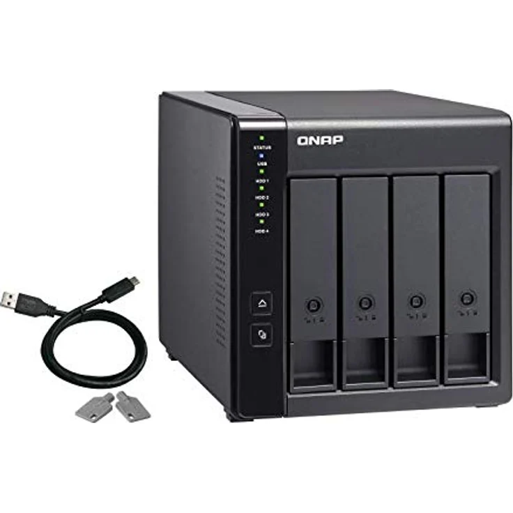 QNAP TR-004 USB 3.0-RAID-Erweiterungsgehäuse mit 4 Einschüben – Bild 3