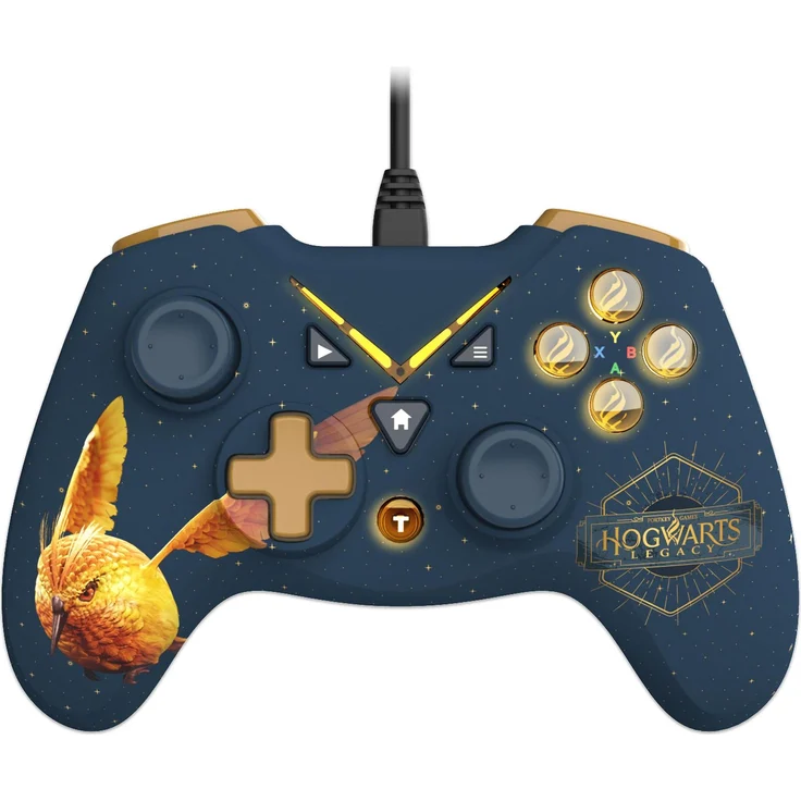 Trade Invaders Harry Potter Wired Controller für Xbox One/PC, 3M Kabel, ergonomisches Design, gold