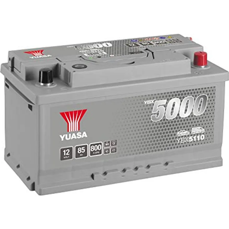 Yuasa Silver High Performance Autobatterie 12V 85Ah, Poltyp T1, Qualität und Leistung gemäß Erstausrüstung