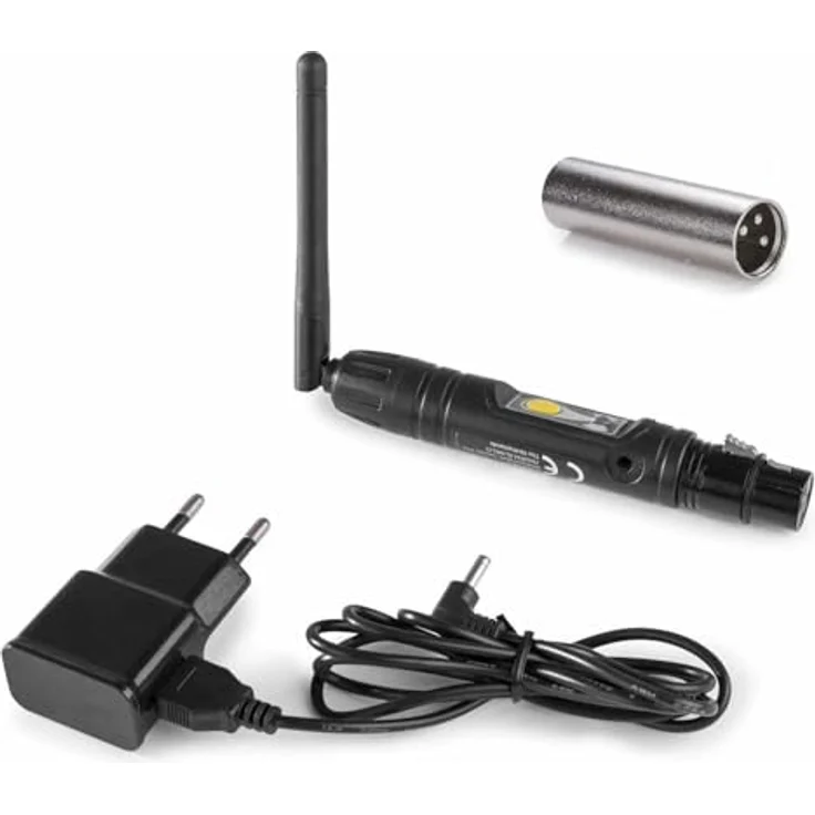BeamZ BBP Wireless DMX Sender und Empfänger, drahtlose Lichtsteuerung mit 7 DMX-Universen und Adapter m/f – Bild 2