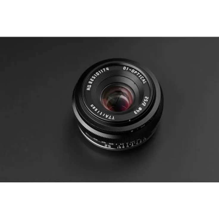 TTArtisan APS-C 25 mm F2 Objektiv, Metallgehäuse, kompatibel mit Sony E-Mount, Schwarz, hohe Lichtempfindlichkeit und Nahaufnahmefunktion – Bild 4