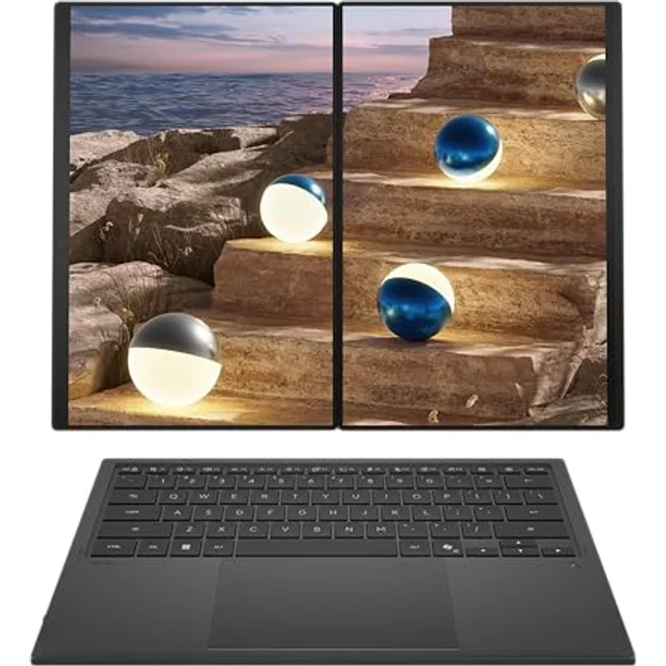 ASUS Zenbook Duo 14 UX8407AA, 14" 2,8K WQXGA+ 144Hz OLED Touch Display, Intel Core Ultra 9, 32GB RAM, 1TB SSD, Intel Graphics, Win11 Home, Moher Gray – Bild 5