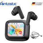 Fontastic In-Ear Kopfhörer DISPA+ Smart Case, schwarz, True Wireless mit ANC- und ENC-Technologie