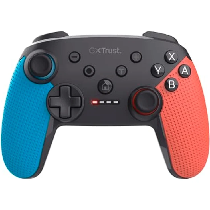 Trust Gaming GXT 1246B Muta Bluetooth Nintendo Switch Controller, Gaming Controller mit Dual-Shock-Vibration, 15h Spielzeit, Aufladbarer Akku, für Switch Lite, OLED, Blue Rot – Bild 1