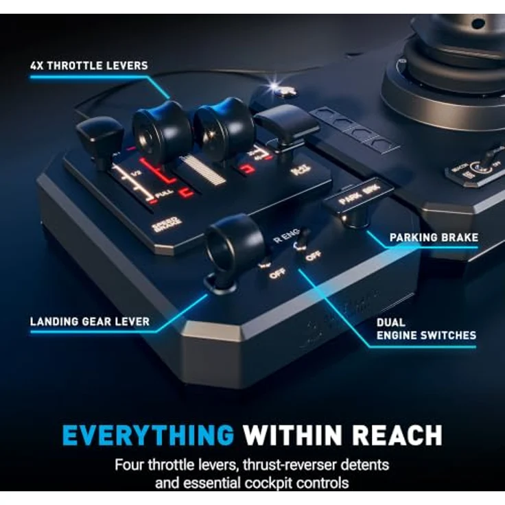 HONEYCOMB Foxtrot Takeoff Kit, Joystick für PC und Mac, kompatibel mit MSFS 2020 und xPlane – Bild 4