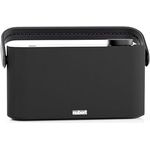 Nubert nuGo! ONE+ | Bluetooth-Lautsprecher Schwarz | Akku für 24h Laufzeit | Integriertes Radio mit DAB+ und UKW/FM | 2,9" IPS-Display | IPX5 Spritzwasserschutz | Mit Tragegriff