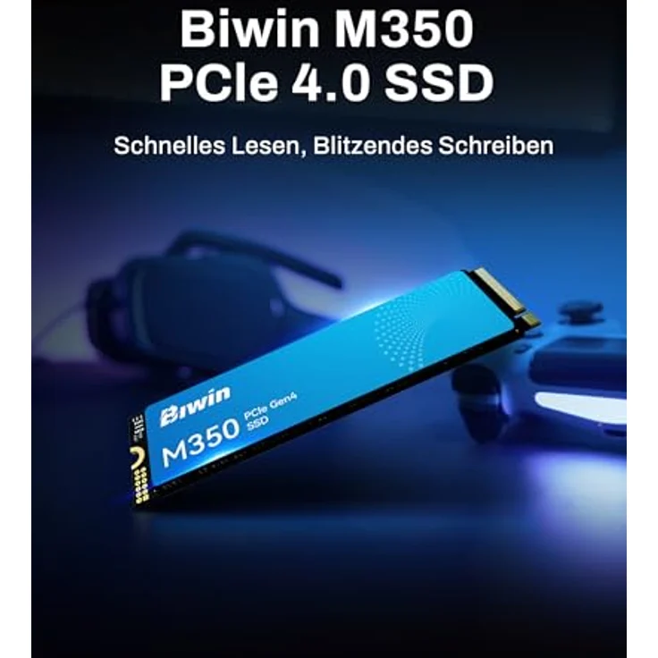 BIWIN M350 PCIe 4.0 NVMe M.2 SSD 2TB - Bis zu 6000MB/s, Gen4x4, Interne Solid State Drive für Desktop/Laptop/Mini-PC – Bild 2