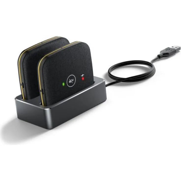 Yealink CPW65 Paket, Drahtloses Mikrofon für Konferenzräume, Schwarz