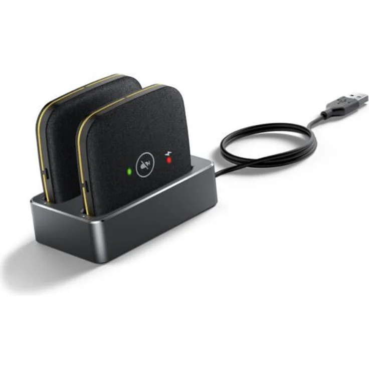 Yealink CPW65 Paket, Drahtloses Mikrofon für Konferenzräume, Schwarz