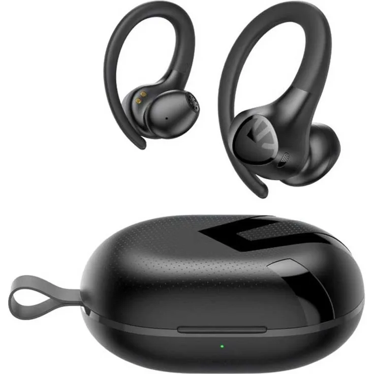 SoundPEATS Kopfhörer Soundpeats Wings2 (Schwarz) mit kraftvollen Bässen und 13-mm-Treiber