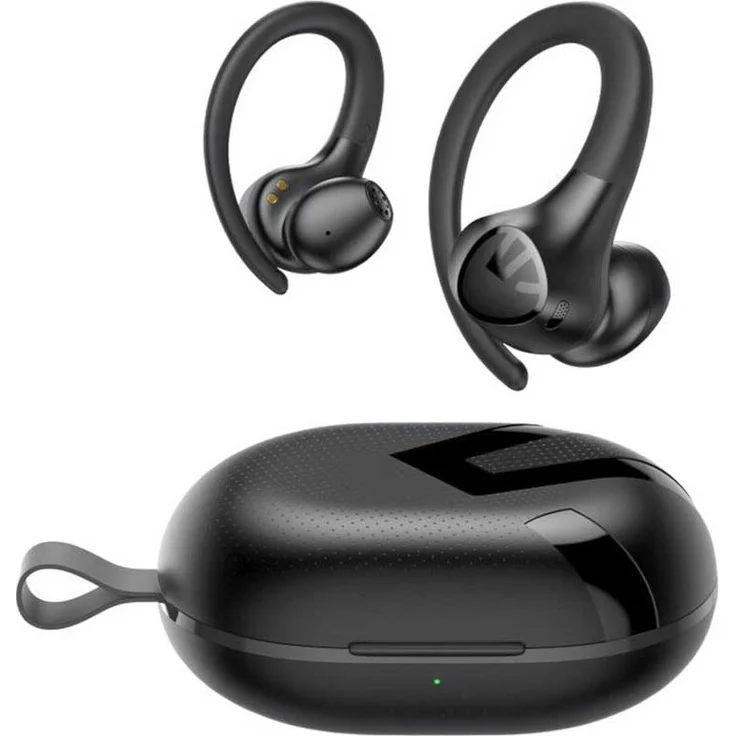 SoundPEATS Kopfhörer Soundpeats Wings2 (Schwarz) mit kraftvollen Bässen und 13-mm-Treiber