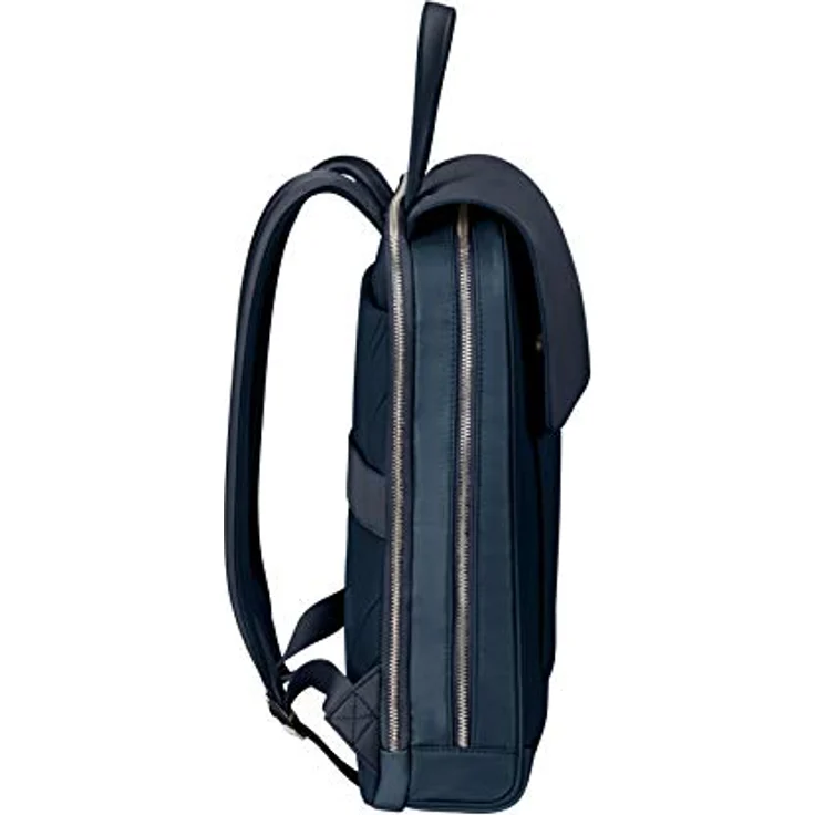 Samsonite Zalia 2.0 - 14 inch laptop backpack, 36.5 cm, 11.5 L, blue (midnight blue) - Wasserabweisender Nylon-Rucksack mit ergonomischen Schultergurten, separatem Laptop-Fach, RFID-Schutz und Saffiano-Polyurethan-Details – Bild 2