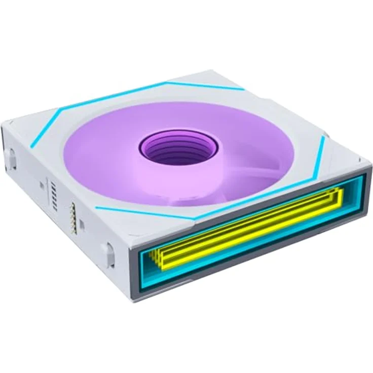 Lian Li UNI FAN SL-INF Wireless Lüfter, ARGB, PWM, 3er-Pack mit 2,4 GHz Controller, 120mm, weiß – Bild 7