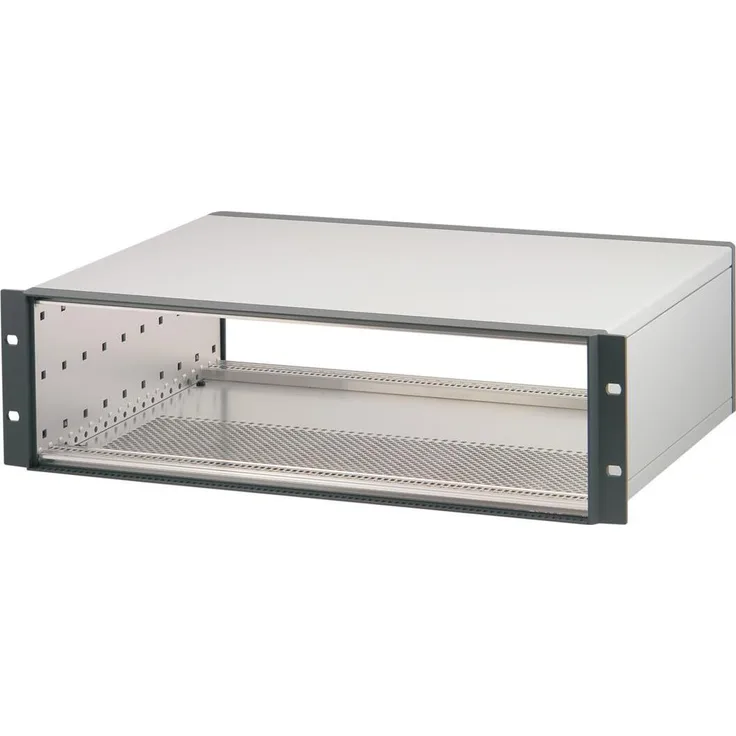 SCHROFF ratiopacPRO Gehäuse, 19-Zoll-Rack, 3 HE, 84 TE, bis 25 kg Nutzlast, hergestellt in Deutschland