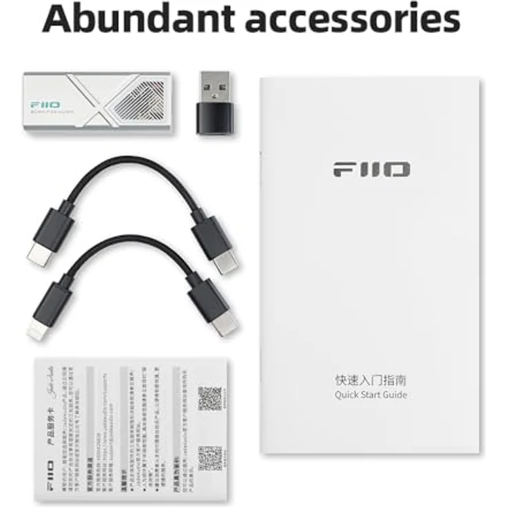 FiiO KA13 Tragbarer Dual-DAC-Verstärker mit 3,5 mm/4,4 mm Ausgängen und Desktop-Modus, schwarz – Bild 5