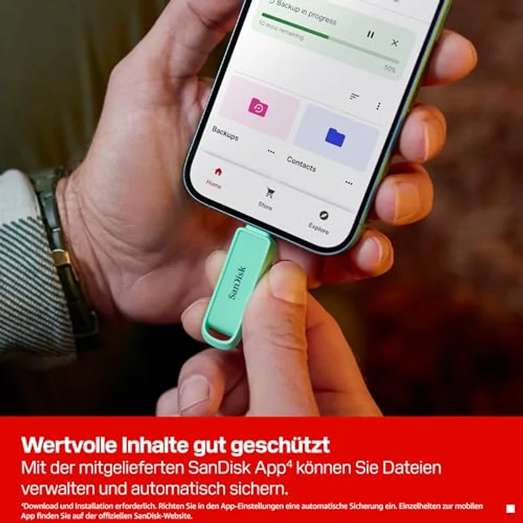 SanDisk Phone Drive USB-C Arctic White, 1TB USB Stick mit schneller Datenübertragung bis zu 150 MB/s – Bild 6