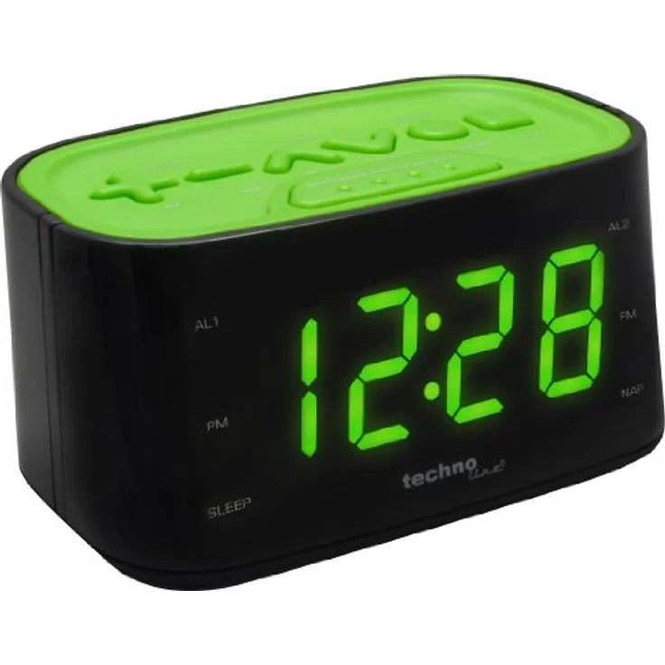 Technoline WT 465 LED Radiowecker mit Tasten im Play-Controller Design, grün – Bild 4