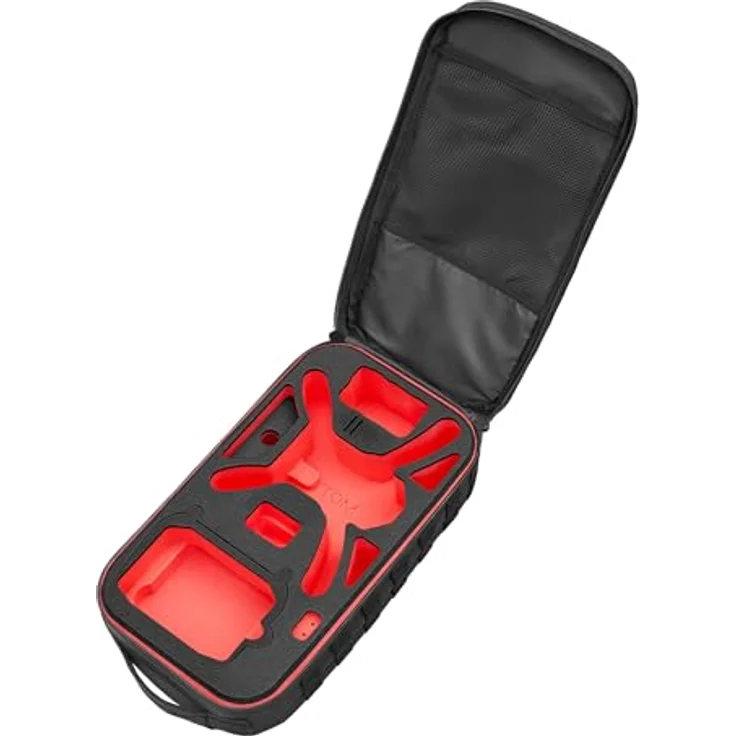TOMcase Rucksack „Ready-to-Fly“ für DJI Mini 5 Pro, wasserabweisend, ergonomisches Design, mit Platz für 6 Akkus und Zubehör – Made in Germany – Bild 2