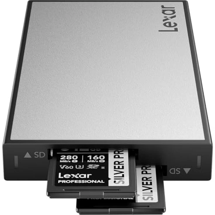 Lexar Workflow PRO Reader SD Dual Slot, UHS-II, USB 3.2 Gen2 Kartenlesegerät – Bild 4