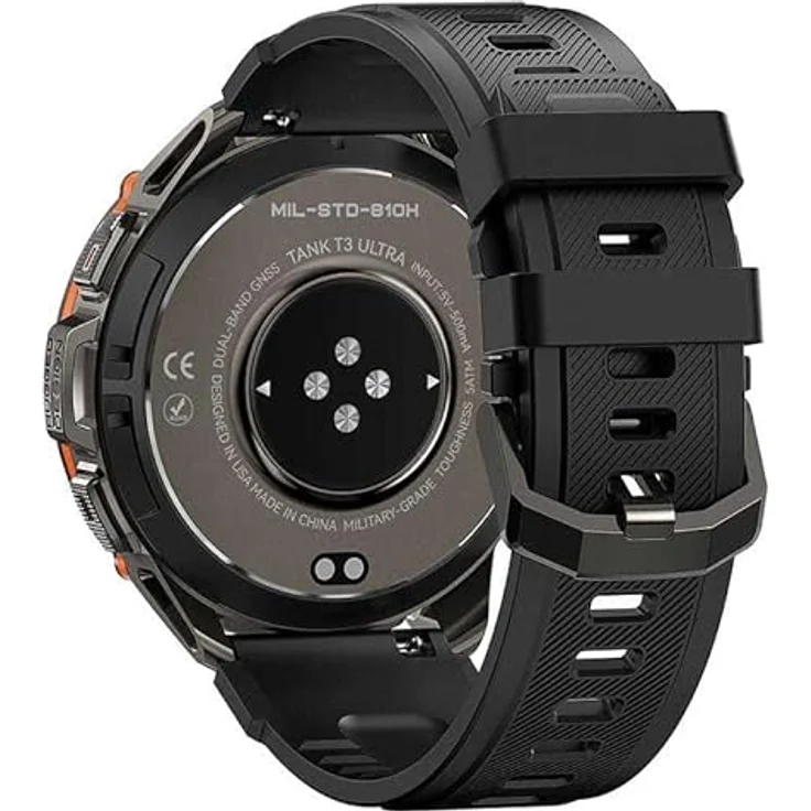 Kospet T3 Ultra Smart Watch, 1.4 Zoll AMOLED, GPS, 170 Sportmodi, wasserdicht, schwarz – Bild 2