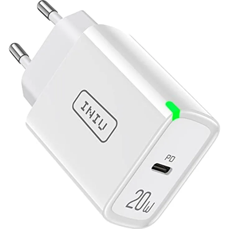 INIU USB C Ladegerät, 20W PD 3.0 Schnellladegerät USB C Netzteil, USB-C Power Adapter Ladestecker für iPhone 13 12 11 Pro Max Samsung S21 Note 20 Huawei Xiaomi Google OnePlus iPad Pro Tablet usw.