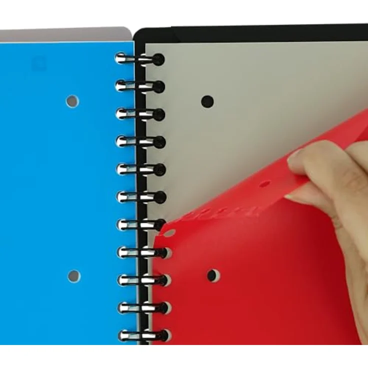 OXFORD Collegeblock Studium Organiserbook A4+ kariert, 80 Blatt, mit 6 Registern und Gummizug, holzfreies Papier, kompatibel mit SCRIBZEE®-App – Bild 6