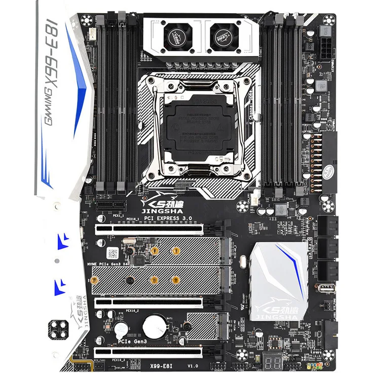 Douself Jingsha X99-E8I Gaming-Motherboard mit 8 DDR4-Speichersteckplätzen und 6 SATA3.0-Ports, unterstützt Intel Xeon E5 LGA2011-3 V3/V4-CPU